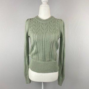 Madewell knitted sage green sweater - Sz XS